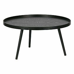 Béžovo-černý konferenční stolek WOOOD Mesa, ø 60 cm