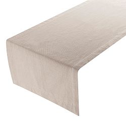 Béžový běhoun na stůl Casafina Indi, 50 x 140 cm