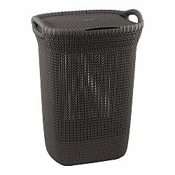 Béžový koš na prádlo Curver Knit Hamper, 57 l
