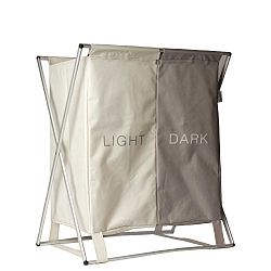 Béžový koš na špinavé prádlo Sabichi Light & Dark
