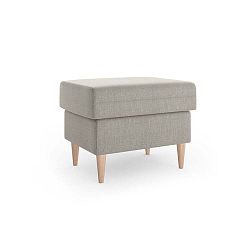 Béžový puf Mazzini Sofas Aubrieta, 60 x 45 cm