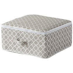 Béžový úložný box se zipem Compactor, délka 46 cm