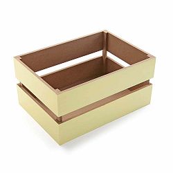 Béžový úložný box Versa, 34 cm