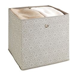 Béžový úložný box Wenko Balance, 32 x 32 x 32 cm