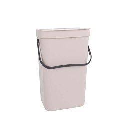 Béžový závěsný odpadkový koš Orion, 10 l