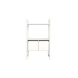 Bílá dětská skříňka Flexa Shelfie, výška 131.6 cm