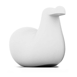 Bílá dětská stolička Magis Dodo, výška 58,5 cm