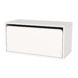 Bílá dětská úložná lavice Flexa Shelfie