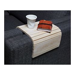 Bílá dřevěná područka na pohovku WOOOD Trayer