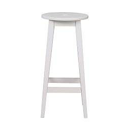 Bílá dubová stolička Rowico Gorgona, výška 75 cm