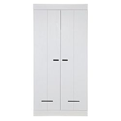 Bílá Dvoukřídlá skříň De Eekhoorn Locker