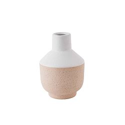 Bílá keramická váza PT LIVING, výška 16,5 cm