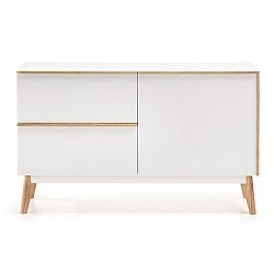 Bílá komoda La Forma Meety, délka 120 cm