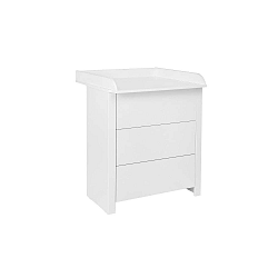 Bílá komoda s přebalovacím pultem KICOTI Simple
