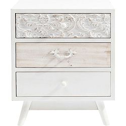 Bílá komoda se 3 zásuvkami Kare Design Sweet Home