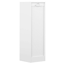 Bílá komoda TemaHome William, výška 138 cm