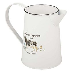 Bílá kovová nádoba Kash Cow, výška 16,5 cm