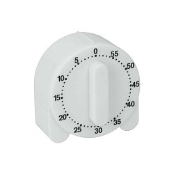 Bílá kuchyňská minutka Metaltex Time