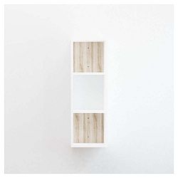 Bílá nástěnná police Bermuda Beige, šířka 30 cm