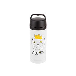 Bílá nerezová termoláhev Tantitoni King, 350 ml