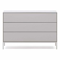 Bílá nízká komoda 110x75 cm Vedrana – Kave Home
