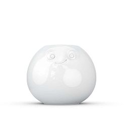 Bílá pobavená váza z porcelánu 58products