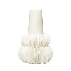 Bílá porcelánová váza Hübsch Brandi, výška 24 cm