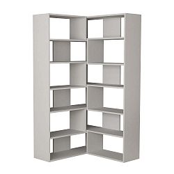 Bílá rohová knihovna Molly N 4 White
