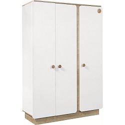 Bílá šatní skříň Nature Baby 3 Doors Wardrobe