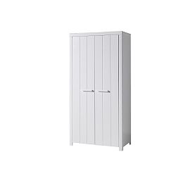 Bílá šatní skříň Vipack Erik, šířka 99 cm