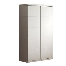 Bílá šatní skříň Vipack Lara White, výška 204 cm