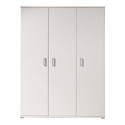 Bílá šatní skříň Vipack Milan, šířka 150 cm