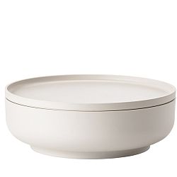 Bílá servírovací miska s víkem Zone Peili, 2 l