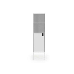Bílá skříň Tenzo Uno, výška 152 cm