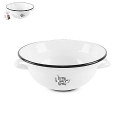 Bílá smaltovaná mísa Orion Sweet Home, ⌀ 26 cm