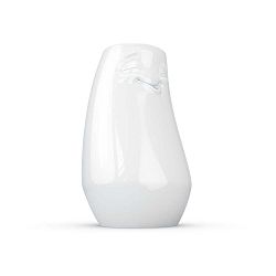 Bílá spokojená váza z porcelánu 58products