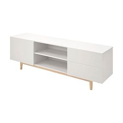 Bílá TV komoda Actona Bergen, 55 x 160 x 40 cm