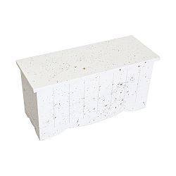 Bílá úložná truhla Maggie, délka 96 cm