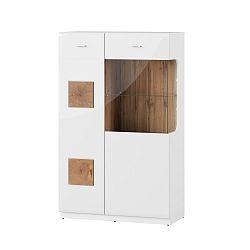 Bílá vitrína Szynaka Meble Wood