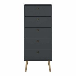 Bílá vysoká komoda 50x120 cm Bodo – Tvilum