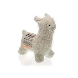 Bílá zarážka do dveří ve tvaru lamy Versa Llama