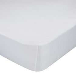 Bílé elastické prostěradlo Little W, 60 x 120 cm