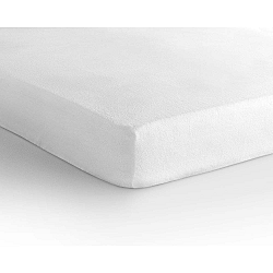 Bílé elastické prostěradlo Sleeptime, 200 x 230 cm