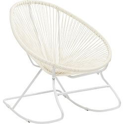 Bílé houpacé křeslo Kare Design Spaghetti