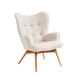Bílé křeslo Kare Design Vicky Ecru