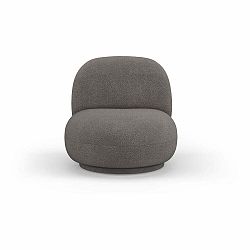 Bílé křeslo z textilie bouclé Chuck – Micadoni Home