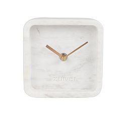 Bílé nástěnné mramorové hodiny Zuiver Luxury Time 