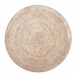 Bílé ratanové prostírání Tiseco Home Studio, ⌀ 36 cm