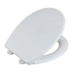 Bílé WC sedátko z termoplastu Wenko Korfu