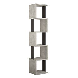 Bílo-antracitová knihovna Piri White Anthracite